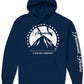 Moletom com capuz masculino com logotipo da Paramount, azul marinho, tamanho XXG