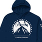 Moletom com capuz masculino com logotipo da Paramount, azul marinho, tamanho XXG