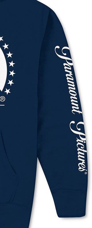 Moletom com capuz masculino com logotipo da Paramount, azul marinho, tamanho XXG