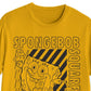 Camiseta masculina estampada Bob Esponja Estou Pronto, tamanho médio, dourada
