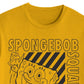 Camiseta gráfica híbrida masculina Bob Esponja Estou Pronto, amarela, tamanho XXG