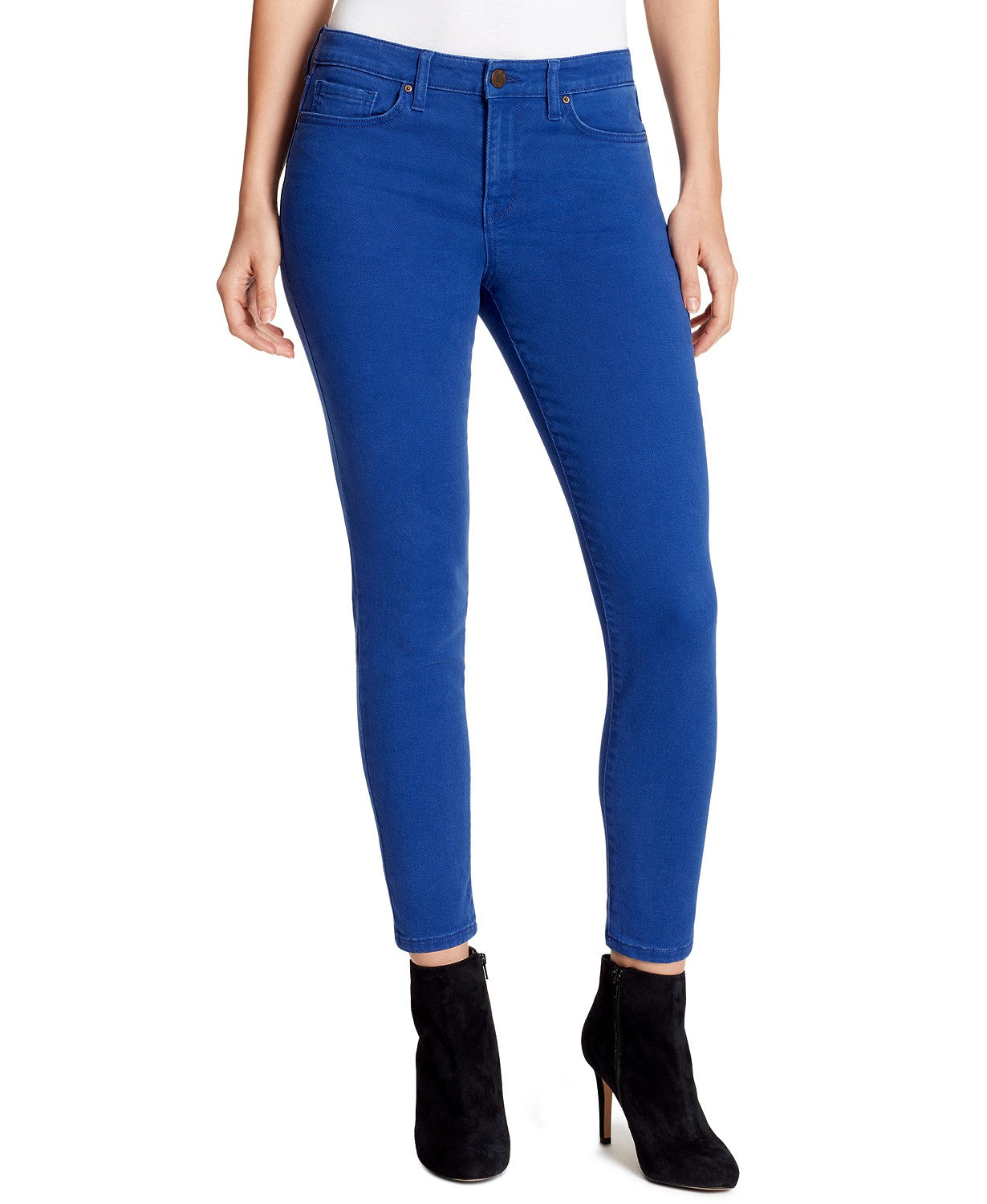 Calça jeans skinny feminina William Rast Perfect Ankle, azul cobalto, tamanho 26