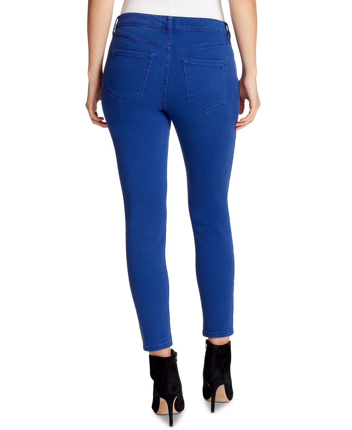 Calça jeans skinny feminina William Rast Perfect Ankle, azul cobalto, tamanho 26