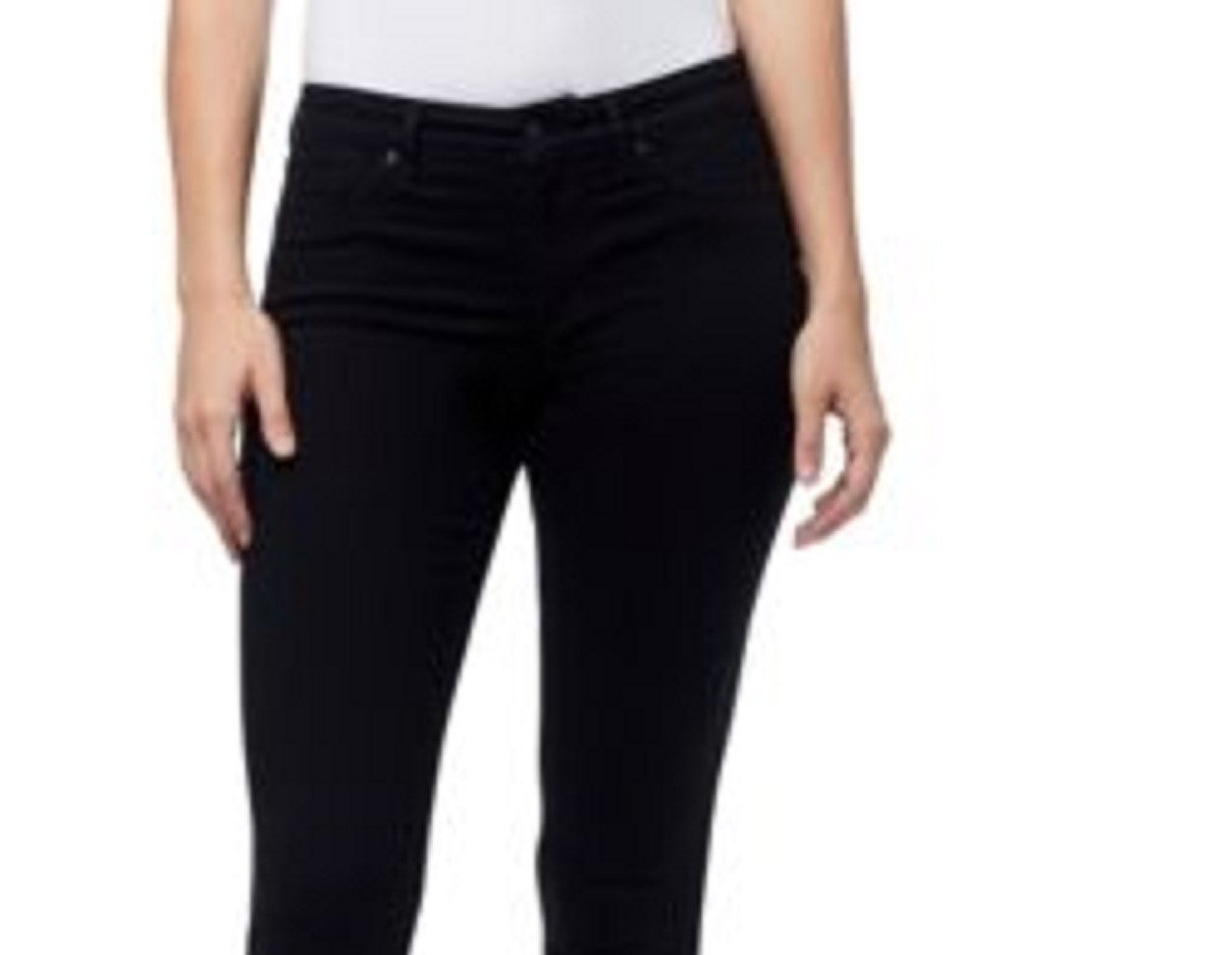 Calças jegging femininas William Rast de cintura média, pretas, tamanho 24