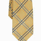Gravata xadrez clássica Denner masculina Perry Ellis, amarela, tamanho único