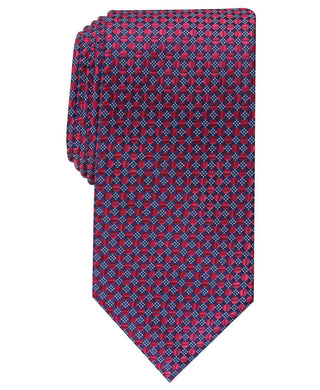 Gravata Perry Ellis Masculina Dexter Neat Vermelha Tamanho Único