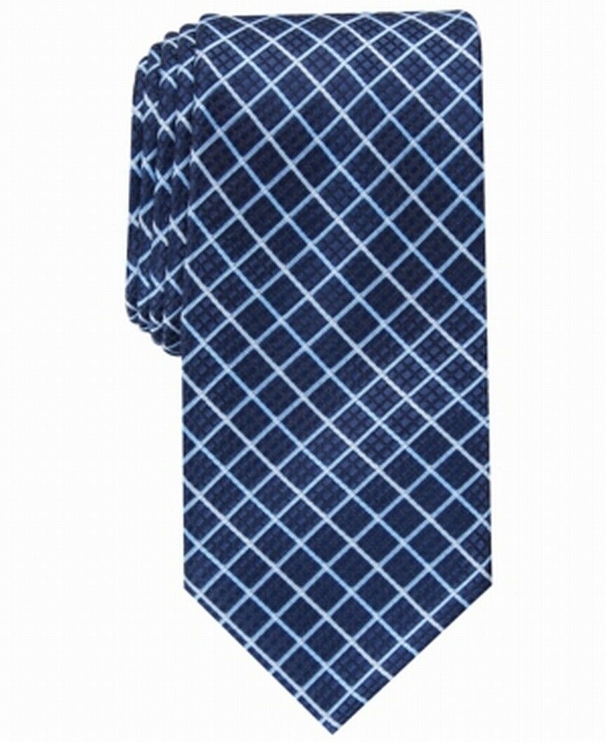 Gravata Elmdale Grid Masculina Perris Ellis Azul Tamanho Único