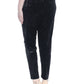 Leggings de veludo elástico Thalia Sodi para mulheres, pretas, tamanho extragrande