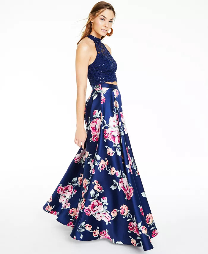 Top de renda feminino City Studios e floral rosa tamanho 1