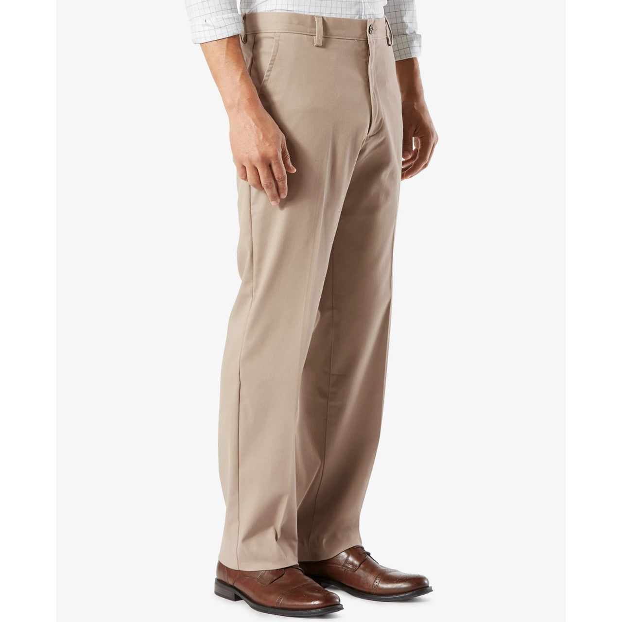 Calças Dockers Masculinas Easy Classic Fit Khaki Stretch Bege Tamanho 38X34