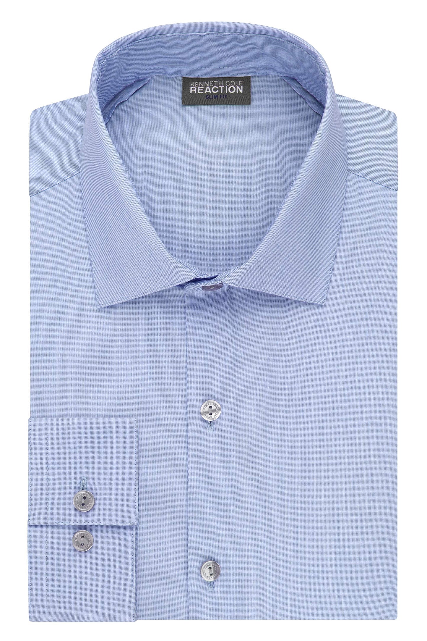 Camisa Slim Fit Masculina Kenneth Cole Reaction Azul Tamanho 16,5x34-35