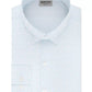 Camisa social masculina Kenneth Cole Reaction Techni Cole Slim Fit com estampa elástica em três direções, sem passar a ferro, azul, tamanho 16x32x33