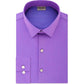 Camisa social masculina Kenneth Cole Reaction Slim-Fit All Day Flex Performance Stretch Solid Roxa Tamanho 34-35