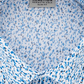 Calça Kenneth Cole Reaction Flex Slim-Fit Masculina Estampada Azul Tamanho 16x32-33