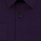 Camisa social masculina Calvin Klein Steel Slim Fit sem passar roupa, gola espinha de peixe, roxa, tamanho 36-37