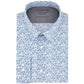 Camisa social masculina Calvin Klein X Extra-Slim Fit com estampa térmica elástica e desempenho, tamanho azul, 15x32-35
