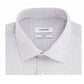 Camisa social masculina Calvin Klein Steel Classic/Regular Fit, sem passar, com elástico xadrez, vermelha, tamanho 17 1/2 34-35