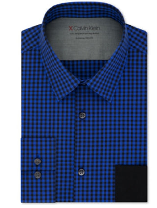 Calvin Klein Masculino Extra Elástico com Regulação de Temperatura Azul Tamanho 15x32-33