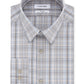 Camisa social masculina Calvin Klein Slim Fit Stretch Performance xadrez cinza tamanho 17-32-33-XL