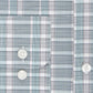 Camisa social masculina Calvin Klein Steel Classic/Regular-Fit, sem passar, com elástico, xadrez verde, tamanho 32-33
