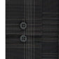 Camisa social masculina Calvin Klein Infinite Color Slim-Fit, sem necessidade de passar, com estampa xadrez elástica, preta, tamanho 17x32-33