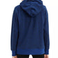 Moletom com capuz feminino Levi's com estampa animal e logotipo, azul, tamanho grande