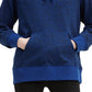 Moletom com capuz feminino Levi's com estampa animal e logotipo, azul, tamanho grande
