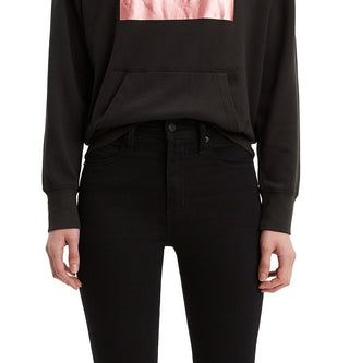 Levi's Women's Metallic Logo-Print Hoodie Black Size Large