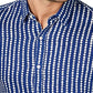 Camisa social masculina Michael Kors Classic Blue Tamanho 18,5x36-37