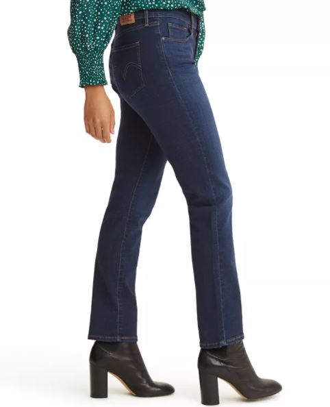 Calça Jeans Levi's Classic Straight Feminina Azul Tamanho 18