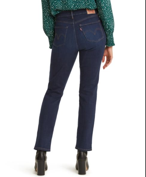 Calça Jeans Levi's Classic Straight Feminina Azul Tamanho 18