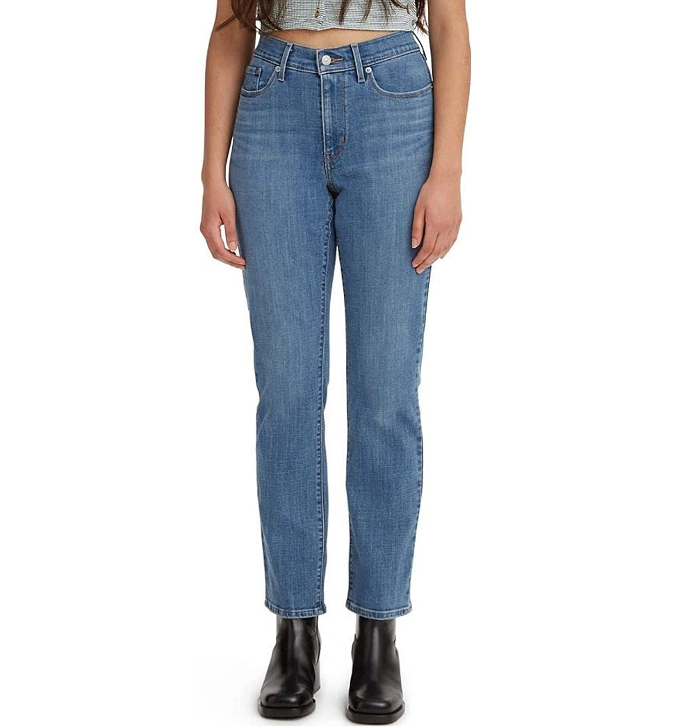 Calça Jeans Levi's Classic Straight Feminina Azul Tamanho 8