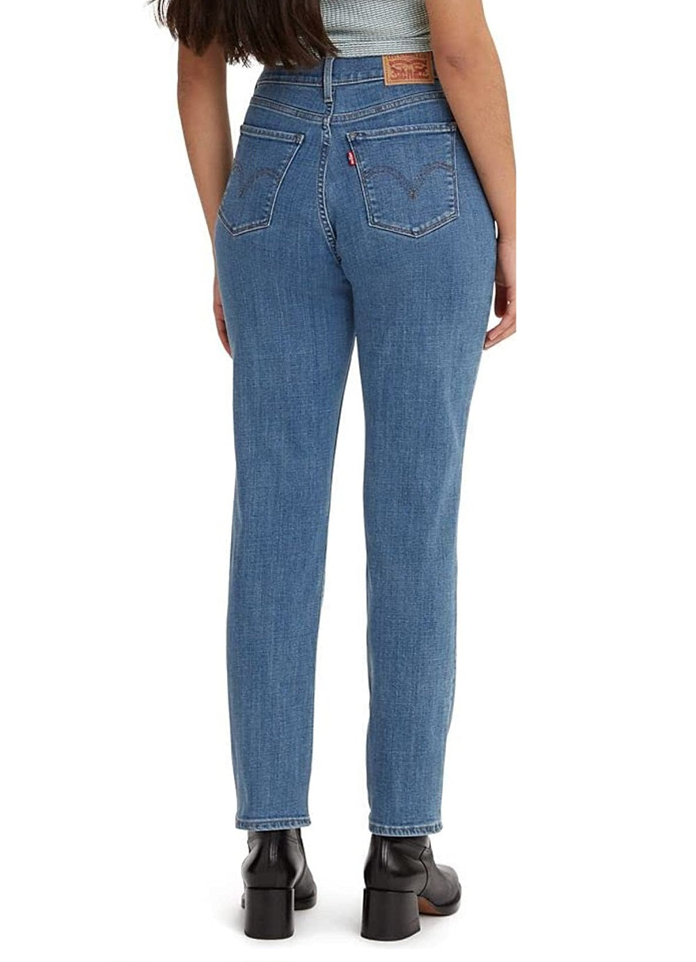 Calça Jeans Levi's Classic Straight Feminina Azul Tamanho 8