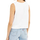 Regata curta Levi's feminina com logo, branca, tamanho pequeno