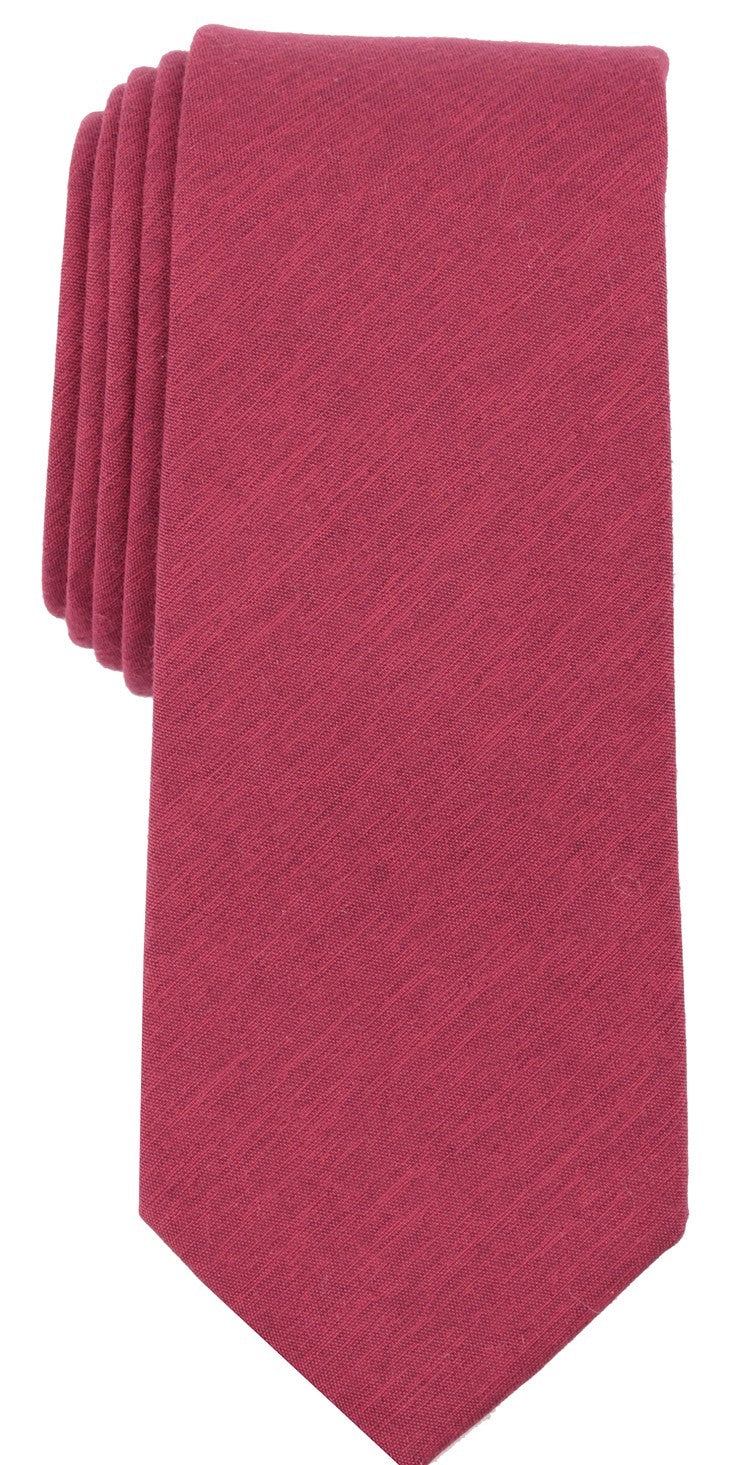 Gravata Skinny Masculina Bar III Beach Solid Vermelha Tamanho Regular