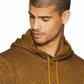 Moletom com capuz Levi's Cash Textured Fleece Masculino, tamanho médio, dourado