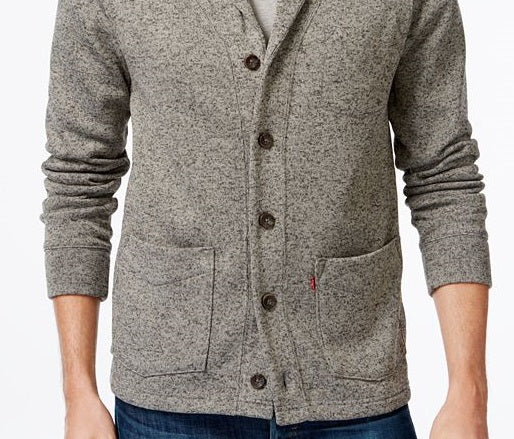 Cardigan Levi's Masculino Rand Shawl-Collar Verde Tamanho Médio