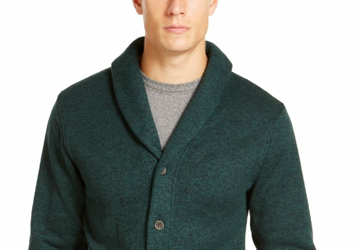 Cardigan Levi's Masculino Rand Shawl-Collar Verde Tamanho Pequeno