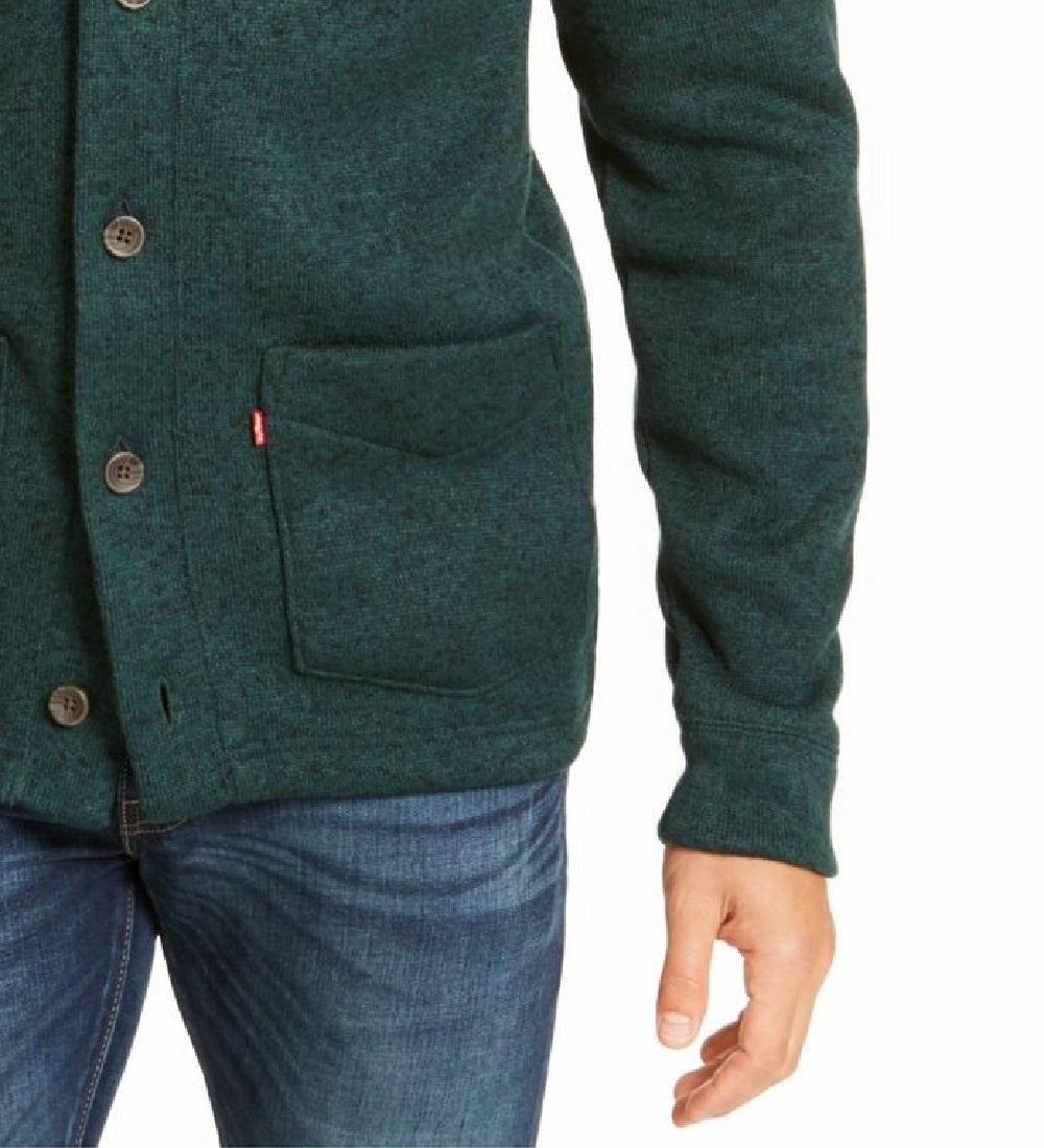 Cardigan Levi's Masculino Rand Shawl-Collar Verde Tamanho Pequeno