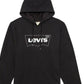 Moletom com capuz Levi's Burndlen Fleece Logo Masculino Preto Tamanho 2 Extra Grande