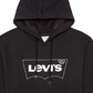 Moletom com capuz Levi's Burndlen Fleece Logo Masculino Preto Tamanho X-G