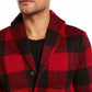 Cardigan Levi's Trouss Regular-Fit Buffalo Plaid Masculino Vermelho Tamanho XXG