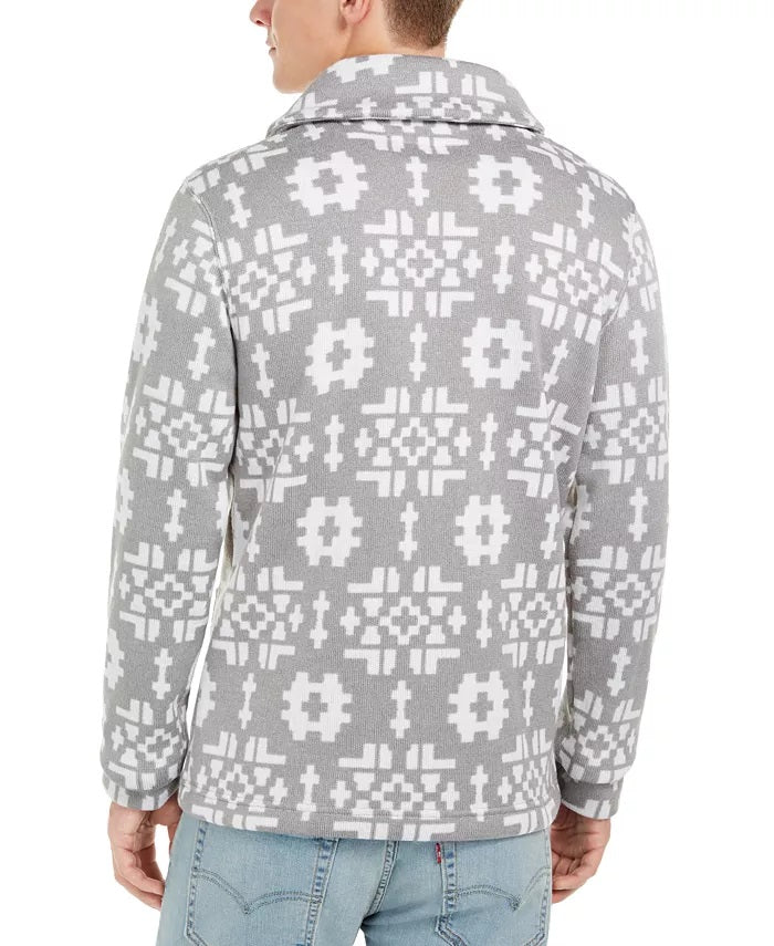 Suéter Levi's Masculino Estampado Gola Xale Branco Tamanho Grande