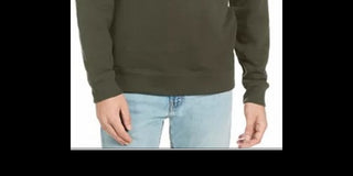 Levi's Men's Bailey Logo Crew-Neck Sweatshirt Dark Green Size 2XL
