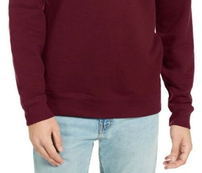 Moletom Levi's Masculino com Gola Redonda e Logotipo Bailey Vermelho Escuro, Tamanho Médio