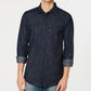 Camisa jeans Levi's Matthew New Western masculina, preta, tamanho médio