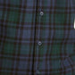 Vestido de trabalho masculino Levi's com gola xadrez, verde, tamanho grande
