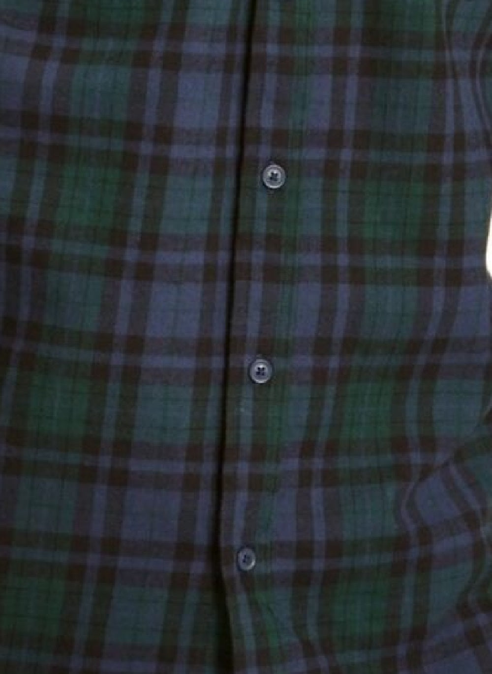 Vestido de trabalho masculino Levi's com gola xadrez, verde, tamanho grande