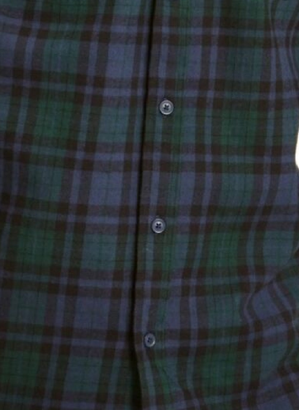 Vestido de trabalho masculino Levi's xadrez com gola, azul marinho, tamanho pequeno