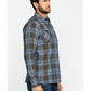 Camisa de flanela xadrez Levi's Crance masculina, azul, tamanho extra grande